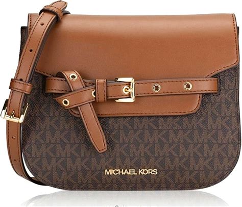 michael michael kors small flap crossbody mk signature pvc|Amazon.com: Michael Kors Small Crossbody Bag.